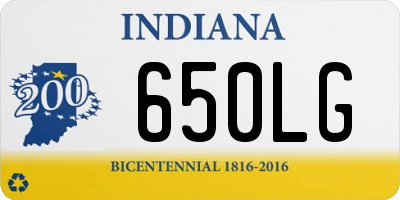 IN license plate 650LG
