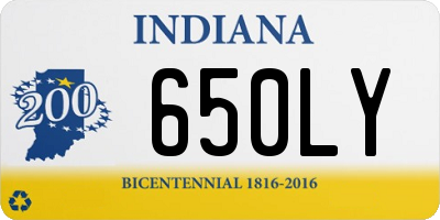 IN license plate 650LY