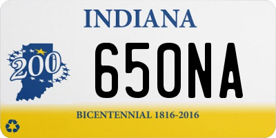 IN license plate 650NA