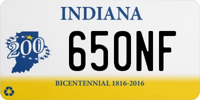 IN license plate 650NF
