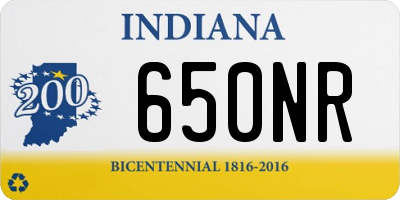 IN license plate 650NR