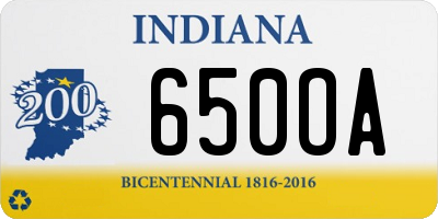 IN license plate 650OA