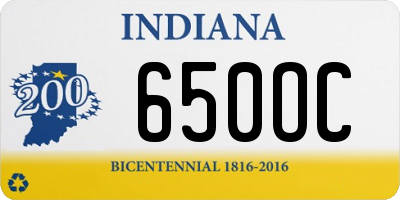 IN license plate 650OC