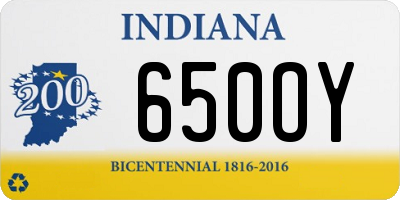 IN license plate 650OY