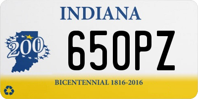 IN license plate 650PZ