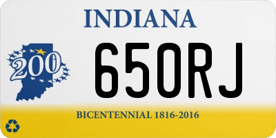 IN license plate 650RJ