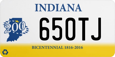 IN license plate 650TJ