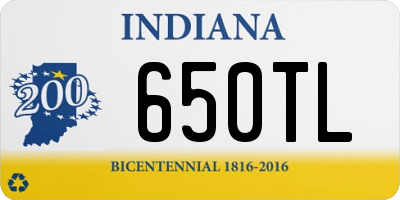 IN license plate 650TL