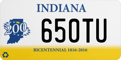 IN license plate 650TU