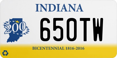 IN license plate 650TW