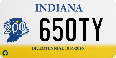 IN license plate 650TY