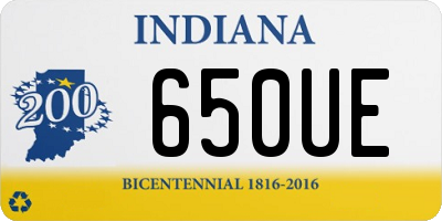 IN license plate 650UE