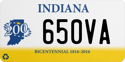 IN license plate 650VA