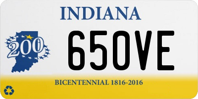 IN license plate 650VE