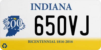 IN license plate 650VJ