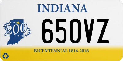 IN license plate 650VZ