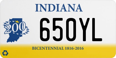 IN license plate 650YL