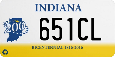 IN license plate 651CL