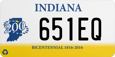 IN license plate 651EQ
