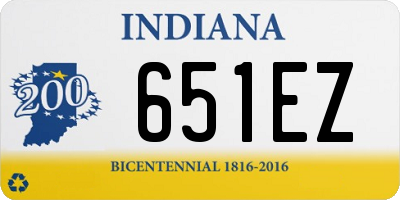 IN license plate 651EZ