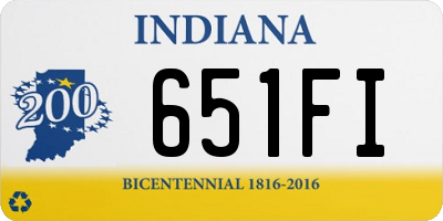 IN license plate 651FI