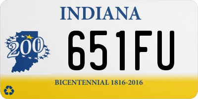 IN license plate 651FU