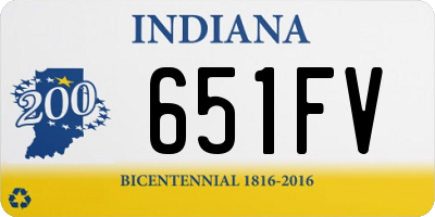 IN license plate 651FV