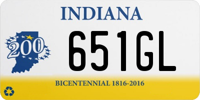 IN license plate 651GL