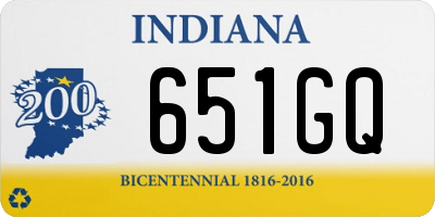 IN license plate 651GQ