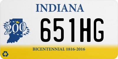IN license plate 651HG
