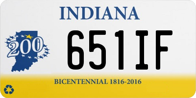 IN license plate 651IF