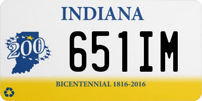 IN license plate 651IM