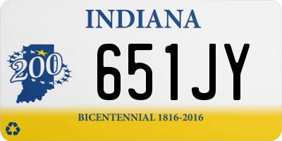 IN license plate 651JY