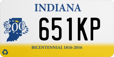 IN license plate 651KP