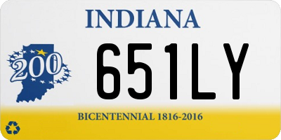 IN license plate 651LY