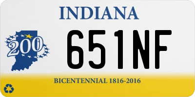 IN license plate 651NF