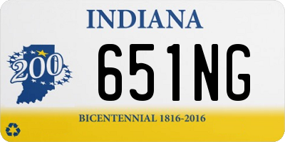 IN license plate 651NG