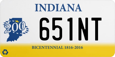 IN license plate 651NT