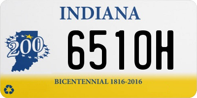 IN license plate 651OH
