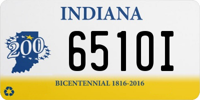 IN license plate 651OI