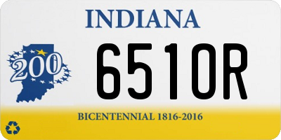 IN license plate 651OR