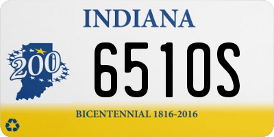 IN license plate 651OS