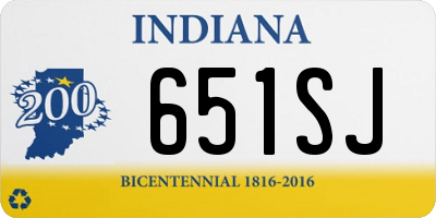 IN license plate 651SJ