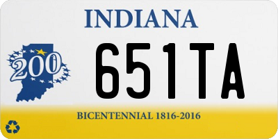 IN license plate 651TA