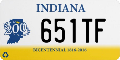 IN license plate 651TF