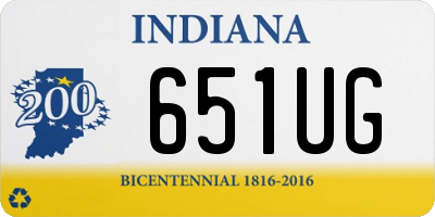 IN license plate 651UG