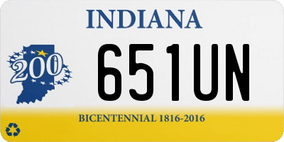 IN license plate 651UN