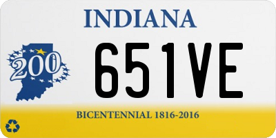 IN license plate 651VE