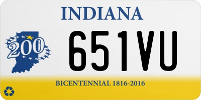 IN license plate 651VU