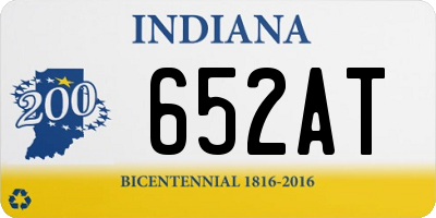 IN license plate 652AT